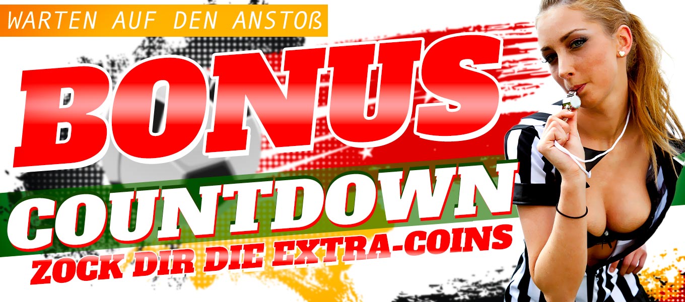 Bonus Countdown: Zocke Dir die Extra-Coins